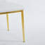 Ensemble de salle à manger 1 + 4,5 pièces, table de salle à manger à pieds en métal Mid-Century pour 4-6 personnes avec plateau en verre, table de salle à manger à piédestal, table basse de loisirs.