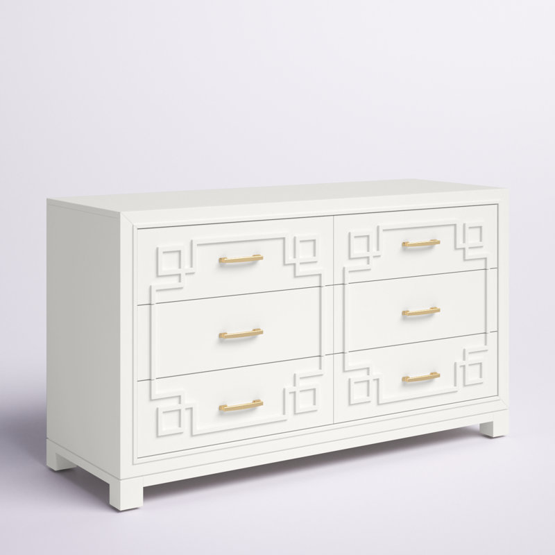 Ritner 50'' W 6 - Drawer Dresser, White
