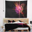 Tapisserie abstraite mauve étoile brillante-28503492