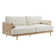 Ahlea 78.75''W Natural Cane Upholstered Sofa