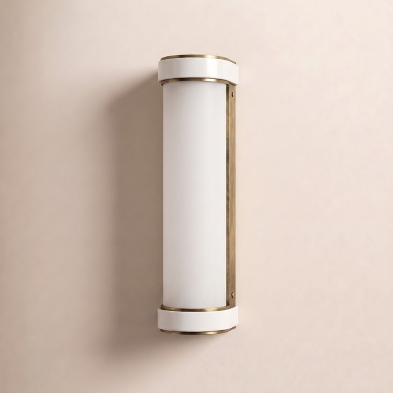 Monroe 1 - Light Vanity Light, Burnished Brass