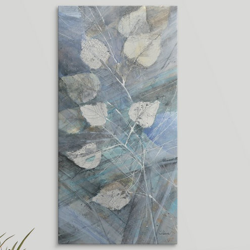 « i », reproduction d’impression» albena hristova, Silver Leaves, H 48 po x l 24 po x P 1,5 po, Toile