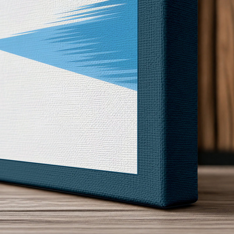 Print, 24x16 - 61.0 x 40.6 cm, Teal Border