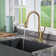 CASAINC 1.8 GPM Pull Down Kitchen Faucet with Deck Plate