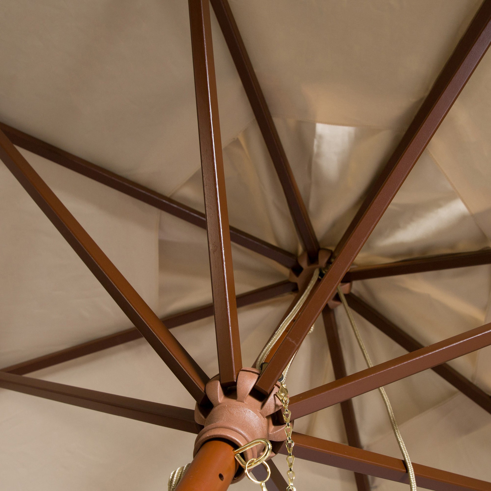 Ellarose 130'' Outdoor Umbrella, Beige