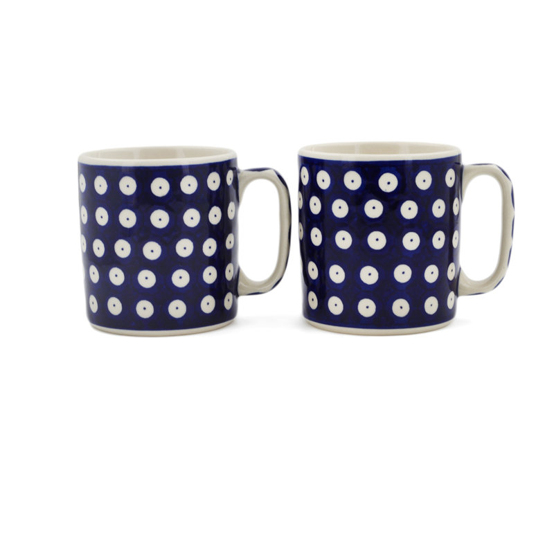 Tasse à café polonaise, 2, Paon aux yeux bleus