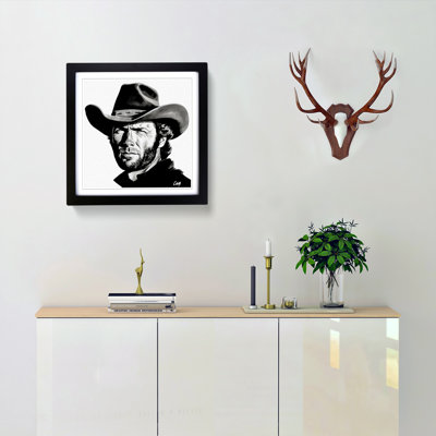 Clint Eastwood Graphic Art No.1 - Framed Print