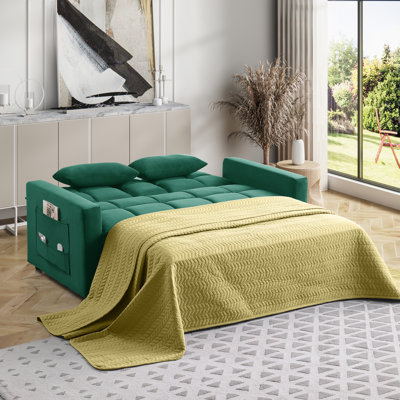 66.25'' Velvet Sleeper Sofa