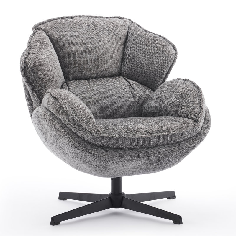 Upholstered Fabric Armchair, Gray