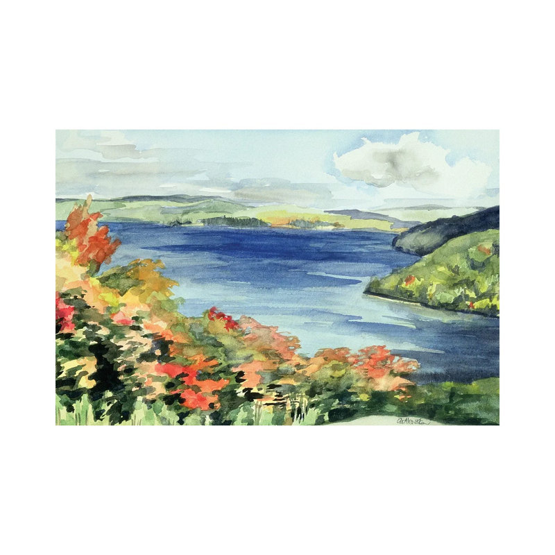 Lake Kaministikwia (No. 56), Ontario, Canada 1 Piece Wall Art on Canvas, 30.48 cm H x 45.72 cm W, Wrapped Canvas