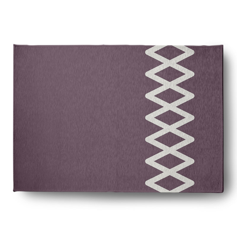 Chenille Geometric Indoor Rug, Rectangle 5' x 7'