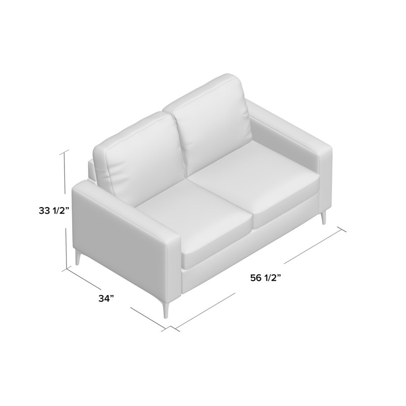 Canapé Allure par Modway, gris