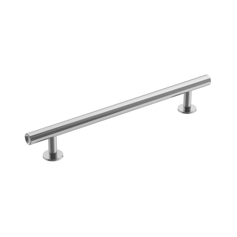 Poignée barre Radius, Chrome poli, 6.3125"