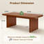 Table basse 47,2 "Modern Farmhouse avec pieds en pin massif et coins arrondis-1356585889