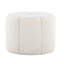 Repose-pieds en tissu blanc