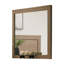 Miroir de commode Pize, brun noyer, cadre paysage 39 x 39