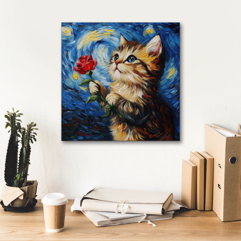  «Be Mine» par Rich Monet, art mural sur toile, 18 po x 18 po