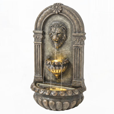 Outdoor Fountain,Wall-Mounted Fountain,Cascading Waterfall