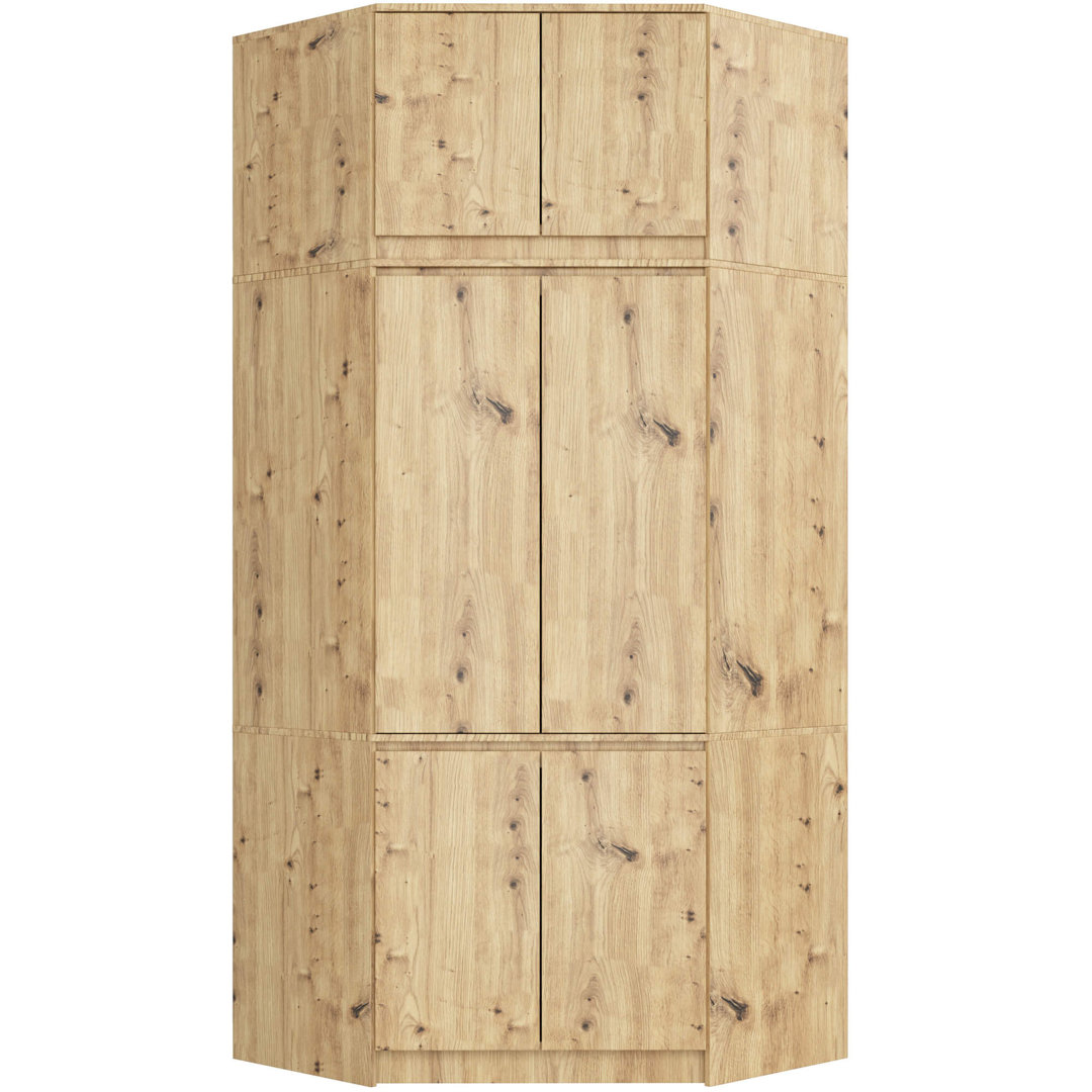 Silenus 6 Door Manufactured Wood Wardrobe