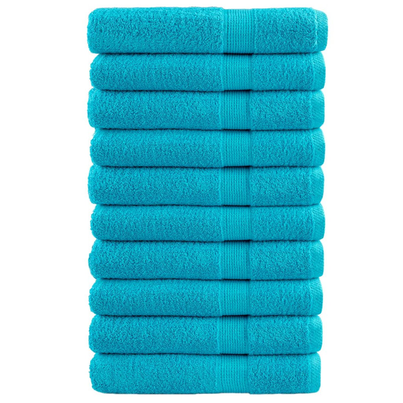 Nerte 100% Cotton Hand Towel, 200cm L x 100cm W, Turquoise