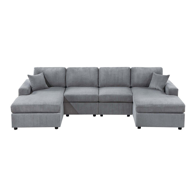 Ensemble de canapé modulaire 2 pièces, Brouillard