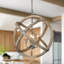 Lustre en bois 4 lumières Mazhar