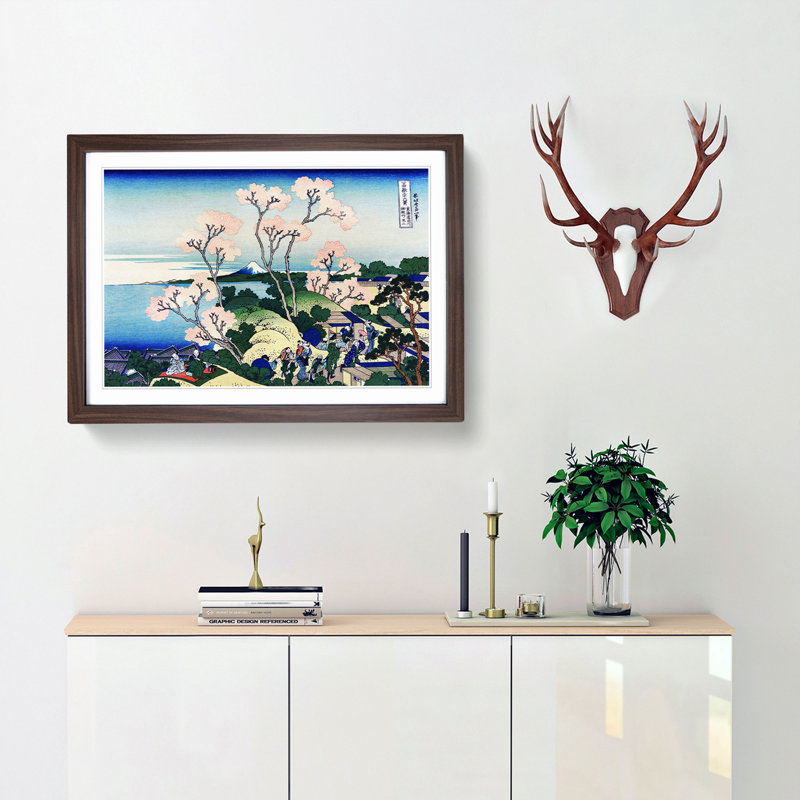 Goten-Yama Hill, Shinagawa on the Tokaido by Katsushika Hokusai - Picture Frame Painting Print, 62cm H x 87cm W x 2cm D