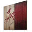 «Bordeaux Bold Leaf I - Leaves Wood», art mural sur bois de pin naturel-1883294744