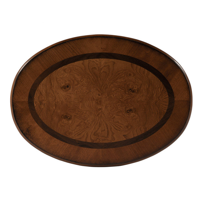 Whitley Oval Side Table, Olive Ash Burl