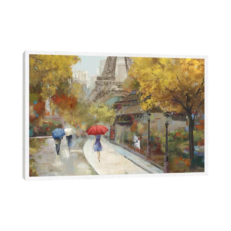Amant De Marche by Allison Pearce - Painting on Canvas, White Framed Canvas, 66.04 cm H x 45.72 cm W
