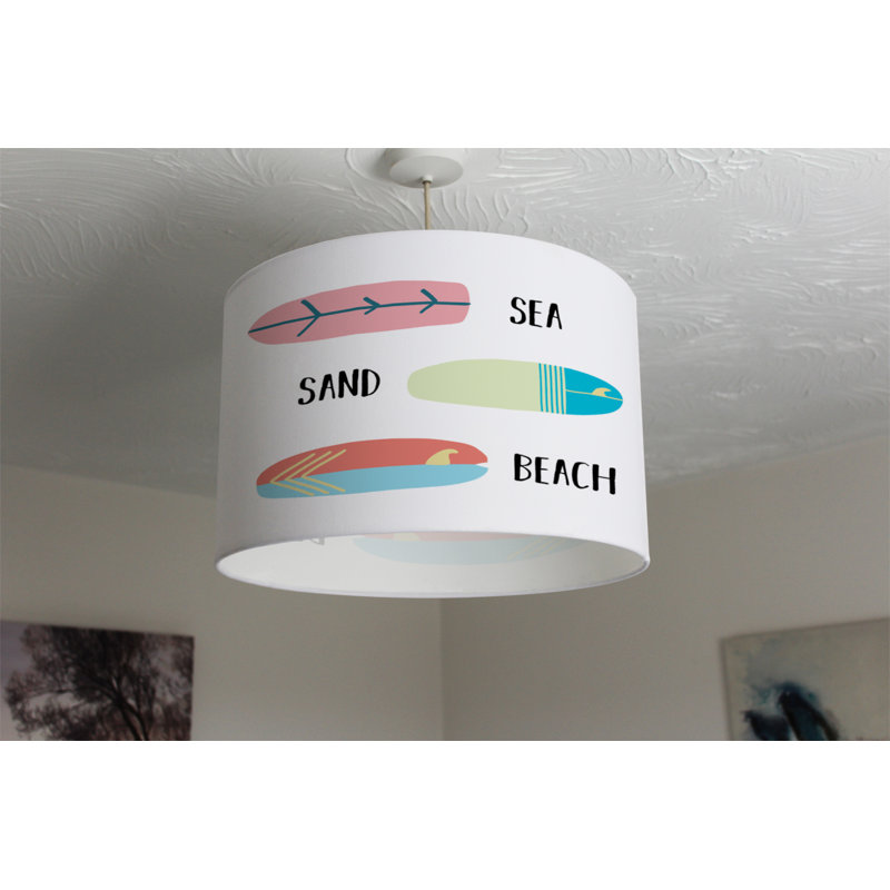 Cotton Drum Lamp Shade ( Uno ), 25cm H x 40cm W x 40cm D