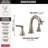 Delta Broadmoor Widespread Pull Out Sprayer Bathroom Faucet, 2-handle Bathroom Sink Faucet with Drain-88089705
