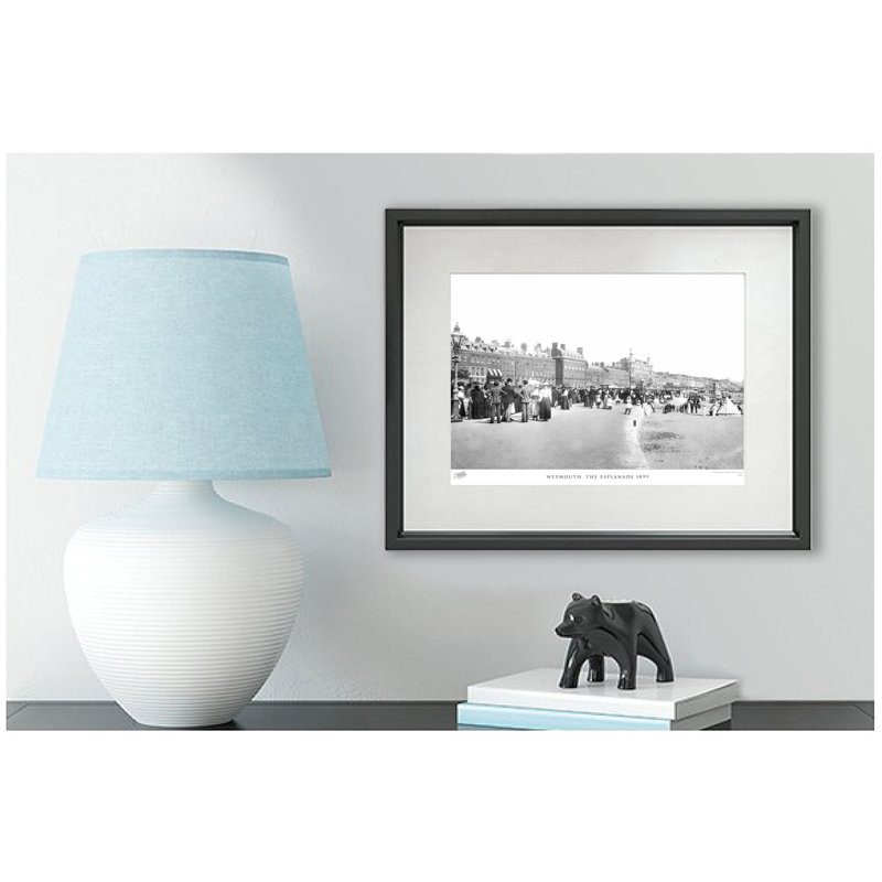 Weymouth, The Esplanade 1899 by Francis Frith - Single Picture Frame Print, 45cm H x 60cm W x 2.3cm D