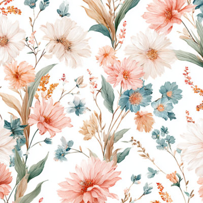 Papier peint auto-adhésif à peler et à coller avec fleurs et fleurs de rose pastel à motif floral délicat à motif de contact délicat amovible pour armoires de cuisine de chambre à coucher 17,7 po x 118 po