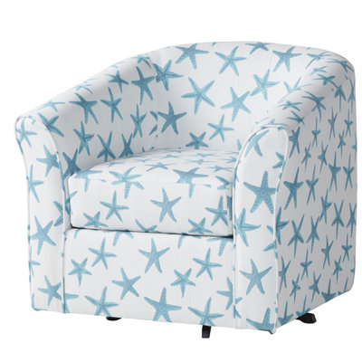 Bryn Upholstered Swivel Barrel Chair