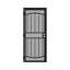 32 po. X 80 po. Porte de sécurité universelle en acier thermolaqué réversible à fixation en surface noire avec écran en métal déployé-122430818-122430820