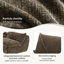 Canapé entièrement compressé avec mousse haute densité, aucun assemblage requis, conception sans pieds sans structure, dossier et coussin de siège intégrés, combinaison libre, chenille de particules