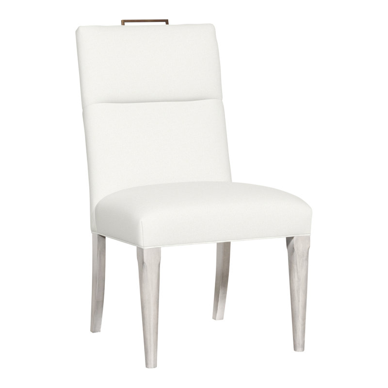 Brattle Road By Thom Filicia 20'' H Upholstered Side Chair, Casa Blanca, Kempsey Sheepskin