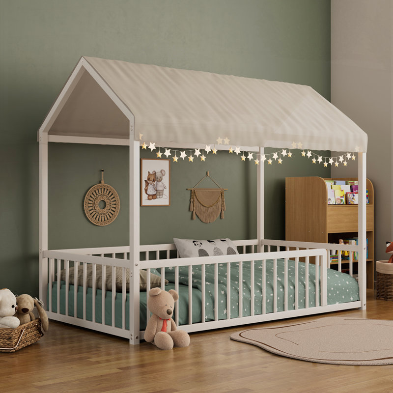 Structure de lit Montessori, Simple, Blanc