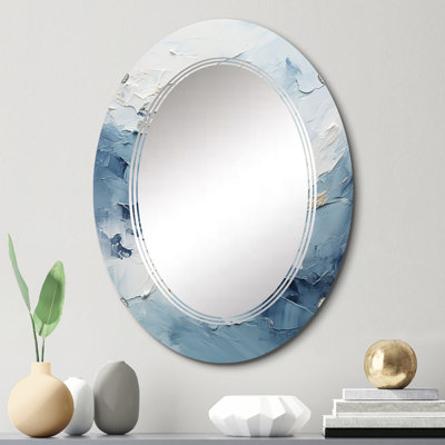 Miroir mural antarctique abstrait Tundra Bold, moderne - Antartica abstrait Tundra Bold II