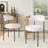 19.3 " H Tufted Boucle Upholstered Metal Side Chair-309912136
