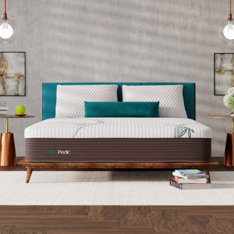 Matelas mi-doux d'infusion hybride Zencloud 12 po, Grand