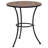 Mosaic Bistro Table Orange/Grey 60Cm Ceramic