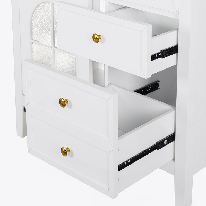 Armoire de rangement de salle de bain 35,6 pouces avec tablettes réglables et éclairage à détecteur de mouvement pour les salles de bain modernes.