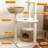 5 Tiers Cat Tree with Condons,Perch,Scratching Posts