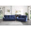 Canapé moderne en tissu d'ameublement en velours 1pc Comfort Loveseat-99736055