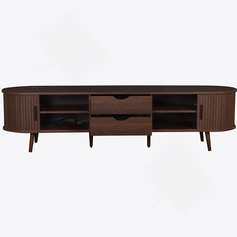 Meuble télé 70 po Mid Century Modern