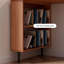 Bureau 4 tiroirs Burlywood + rectangulaire noir massif + bois manufacturé + fer-895957817