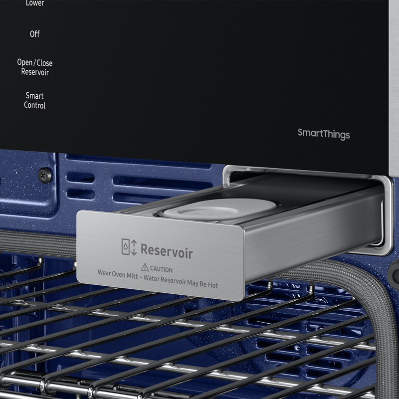 Samsung 30" Double Wall Oven with Steam Cook, Stainless Steel