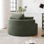 Fauteuil simple 50 po en éponge Corduroy - sans assemblage requis, fauteuil d'appoint moderne moelleux pour le salon, la chambre à coucher et le cinéma maison (pas un fauteuil pivotant)-1058913766